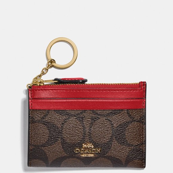 Mini Skinny Id Case In Signature Canvas - Picture 12 of 15